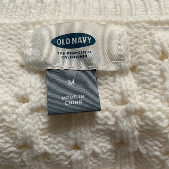Old Navy Ivory Knit Long Sleeve Sweater Top - Picture 5 of 5